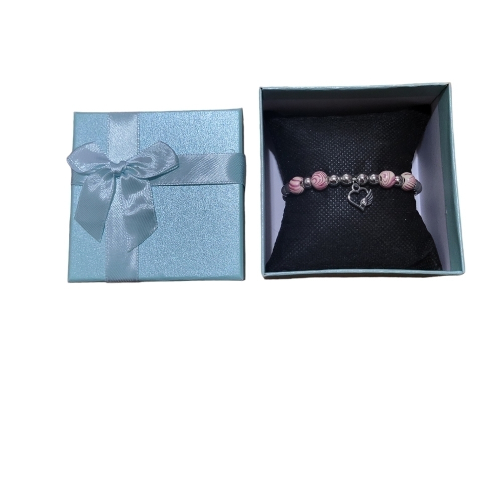 Purple Bracelet with Charm‎